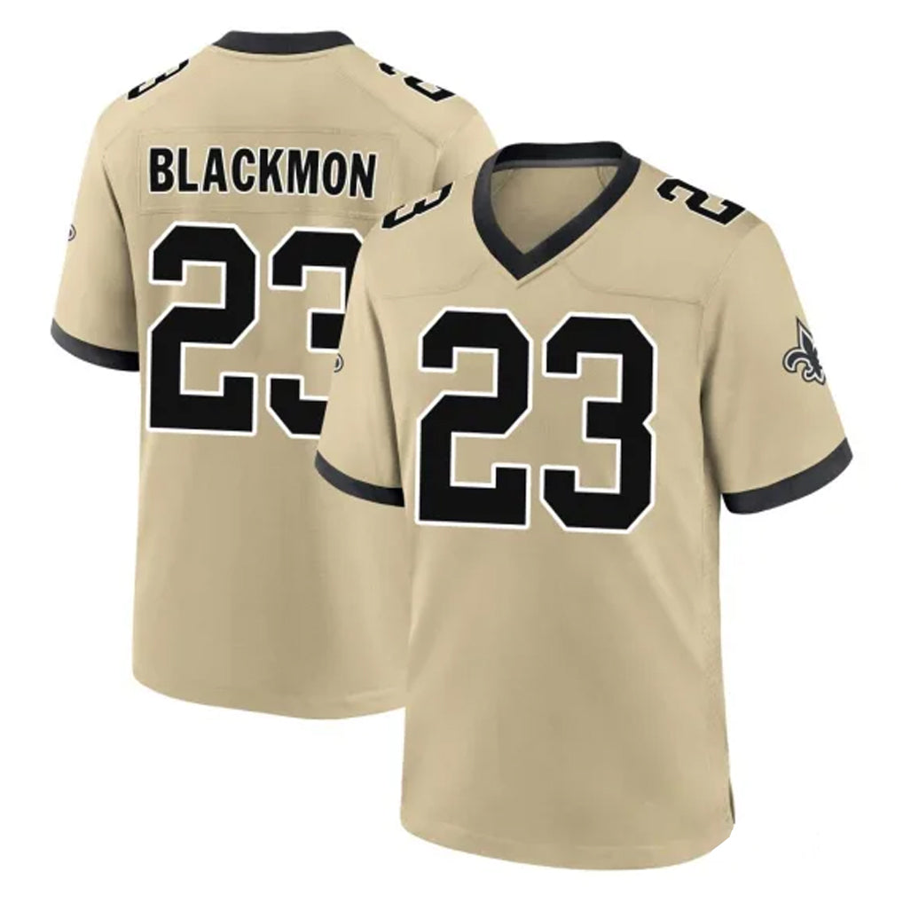 Parkc NO.Saints #23 Julian Blackmon Player Gold Home Game Stitched Jerseys