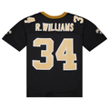 Parkc NO.Saints #34 Ricky Williams Mitchell & Ness Black 1999 Legacy Replica Stitched Puhic Jersey