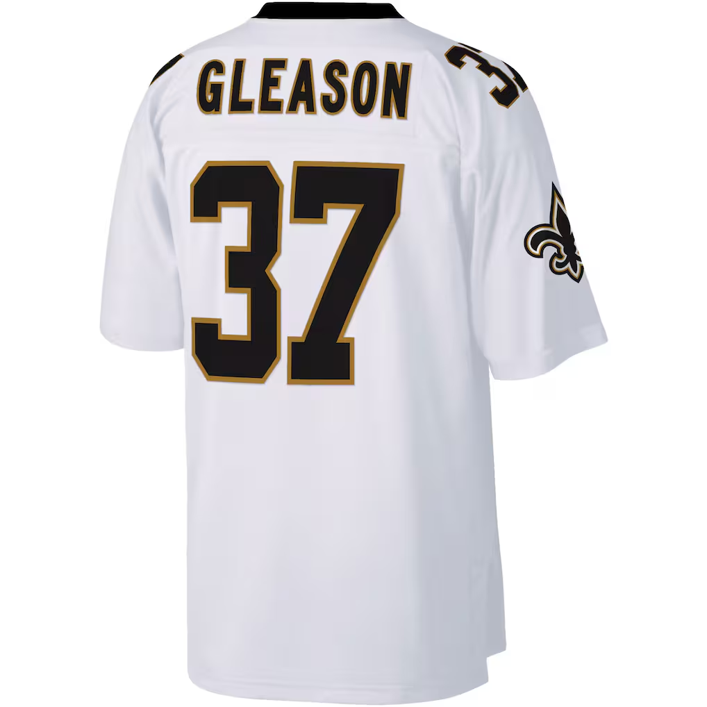 Parkc NO.Saints #37 Steve Gleason Mitchell & Ness White Big & Tall 2006 Retired Player Replica Jersey