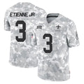 Parkc NO.Saints #3 Travis Etienne Jr. Player Arctic Camo Salute To Service Limited Game Stitched Jerseys