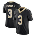 Parkc NO.Saints #3 Travis Etienne Jr. Player Black Limited Vapor Untouchable Home Game Stitched Jerseys