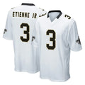Parkc NO.Saints #3 Travis Etienne Jr. Player White Home Game Stitched Jerseys