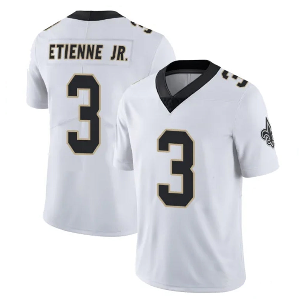 Parkc NO.Saints #3 Travis Etienne Jr. Player White Limited Vapor Untouchable Home Game Stitched Jerseys