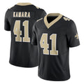 Parkc NO.Saints #41 Alvin Kamara Player Black Limited Vapor F.U.S.E. Home Game Stitched Jerseys