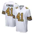 Parkc NO.Saints #41 Alvin Kamara Player White Alternate Home Game Stitched Jerseys