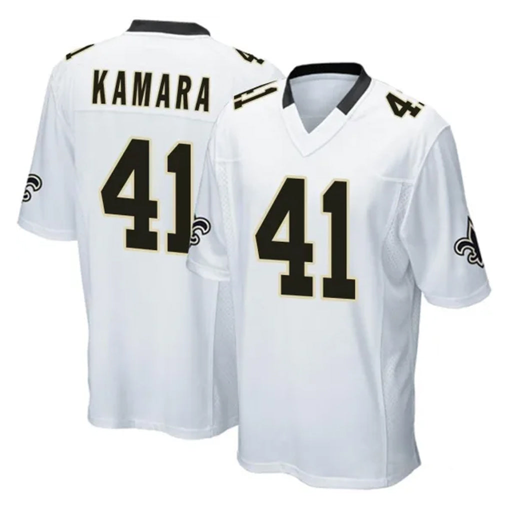 Parkc NO.Saints #41 Alvin Kamara Player White Home Game Stitched Jerseys