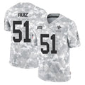 Parkc NO.Saints #51 Cesar Ruiz Player Arctic Camo Salute To Service Limited Game Stitched Jerseys