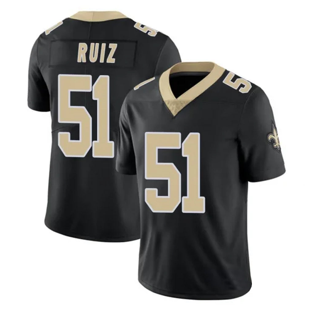 Parkc NO.Saints #51 Cesar Ruiz Player Black Limited Vapor Untouchable Home Game Stitched Jerseys