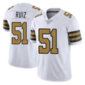 Parkc NO.Saints #51 Cesar Ruiz Player White Limited Color Rush Home Game Stitched Jerseys