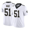 Parkc NO.Saints #51 Cesar Ruiz Player White Limited Vapor F.U.S.E. Home Game Stitched Jerseys