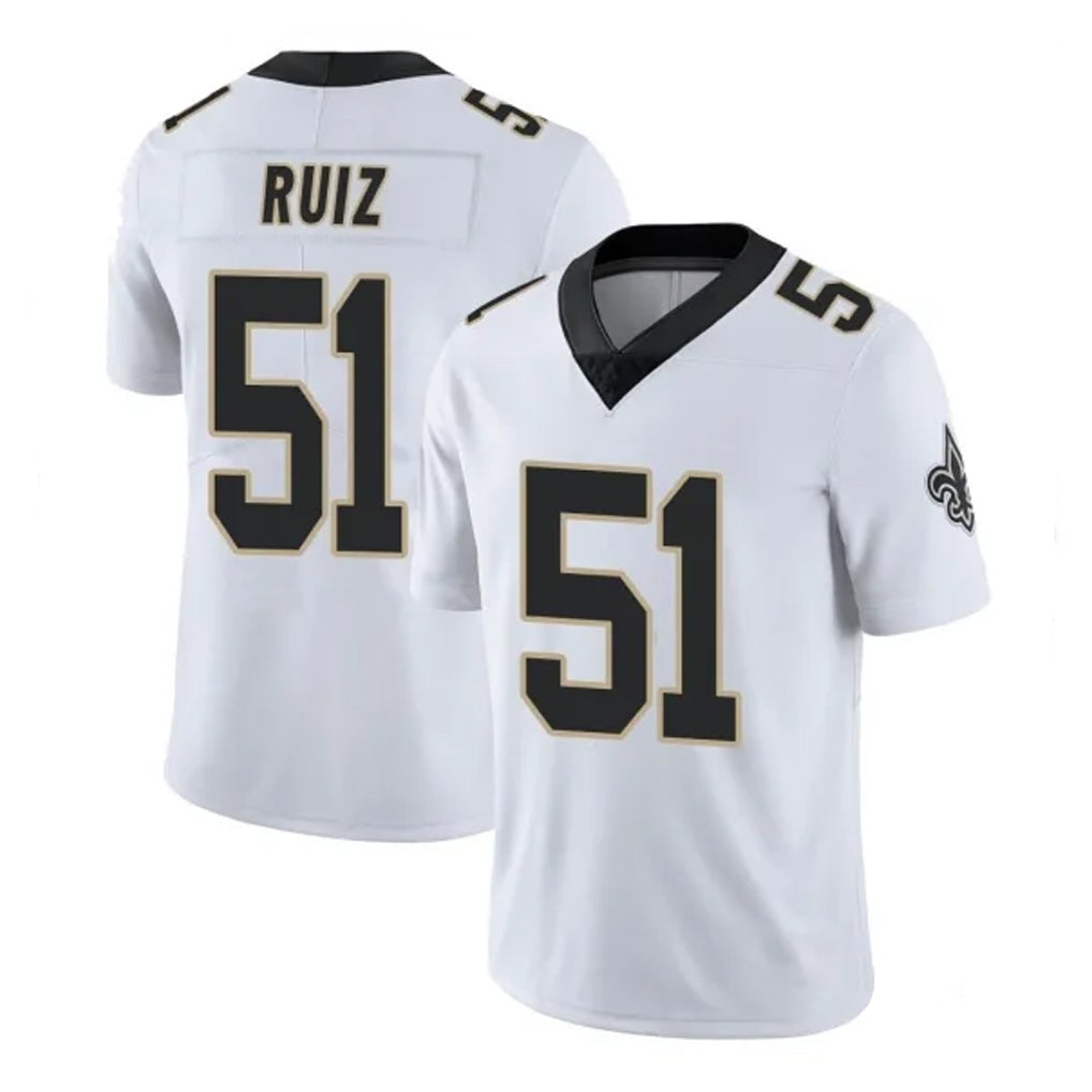 Parkc NO.Saints #51 Cesar Ruiz Player White Limited Vapor Untouchable Home Game Stitched Jerseys