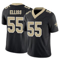 Parkc NO.Saints #55 Kaden Elliss Player Black Limited Vapor F.U.S.E. Home Game Stitched Jerseys