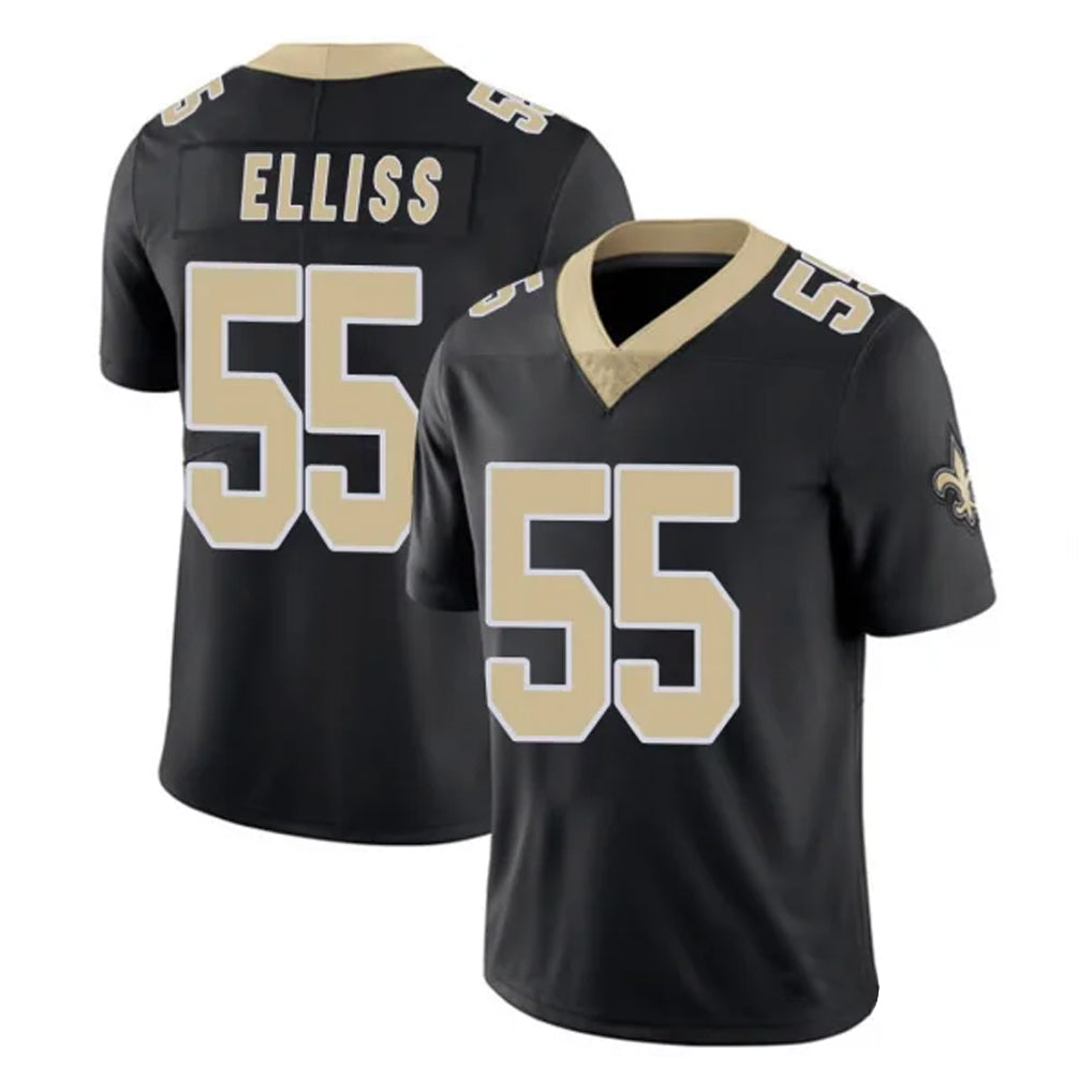 Parkc NO.Saints #55 Kaden Elliss Player Black Limited Vapor Untouchable Home Game Stitched Jerseys