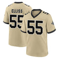 Parkc NO.Saints #55 Kaden Elliss Player Gold Home Game Stitched Jerseys