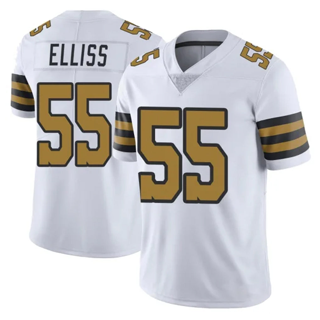 Parkc NO.Saints #55 Kaden Elliss Player White Limited Color Rush Home Game Stitched Jerseys
