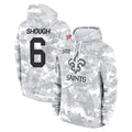 Parkc NO.Saints #6 Tyler Shough Player Arctic Camo Salute to Service Pullover Hoodies Limited Game Stitched Jerseys