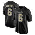 Parkc NO.Saints #6 Tyler Shough Player Black Carbon Fashion Home Game Stitched Jerseys
