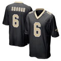 Parkc NO.Saints #6 Tyler Shough Player Black Home Game Stitched Jerseys