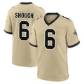Parkc NO.Saints #6 Tyler Shough Player Gold Home Game Stitched Jerseys