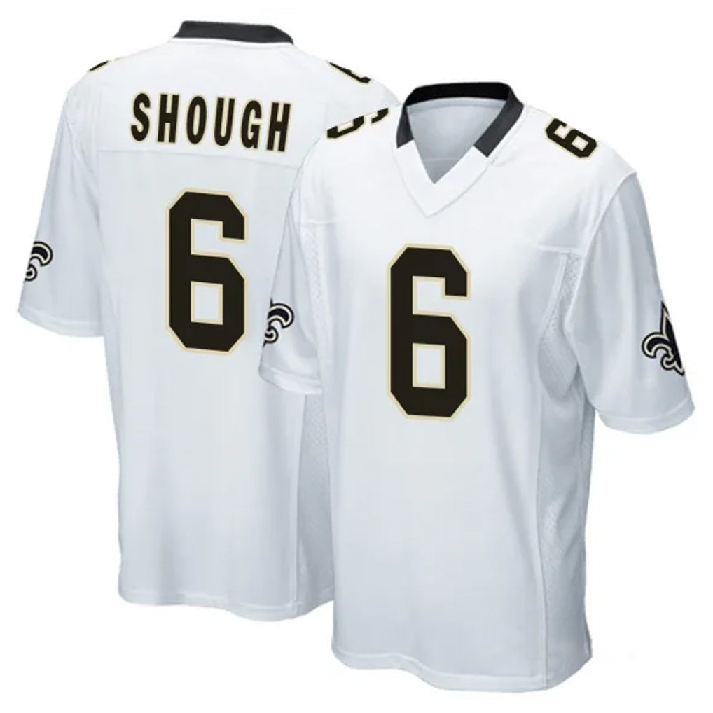Parkc NO.Saints #6 Tyler Shough Player White Home Game Stitched Jerseys