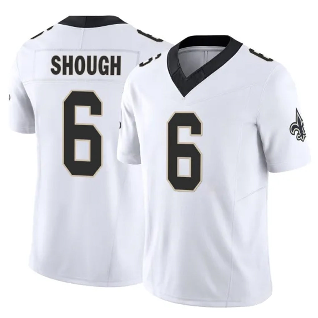 Parkc NO.Saints #6 Tyler Shough Player White Limited Vapor F.U.S.E. Home Game Stitched Jerseys