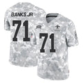 Parkc NO.Saints #71 Kelvin Banks Jr. Player Arctic Camo Salute To Service Limited Game Stitched Jerseys