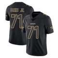 Parkc NO.Saints #71 Kelvin Banks Jr. Player Black Impact Limited Home Game Stitched Jerseys