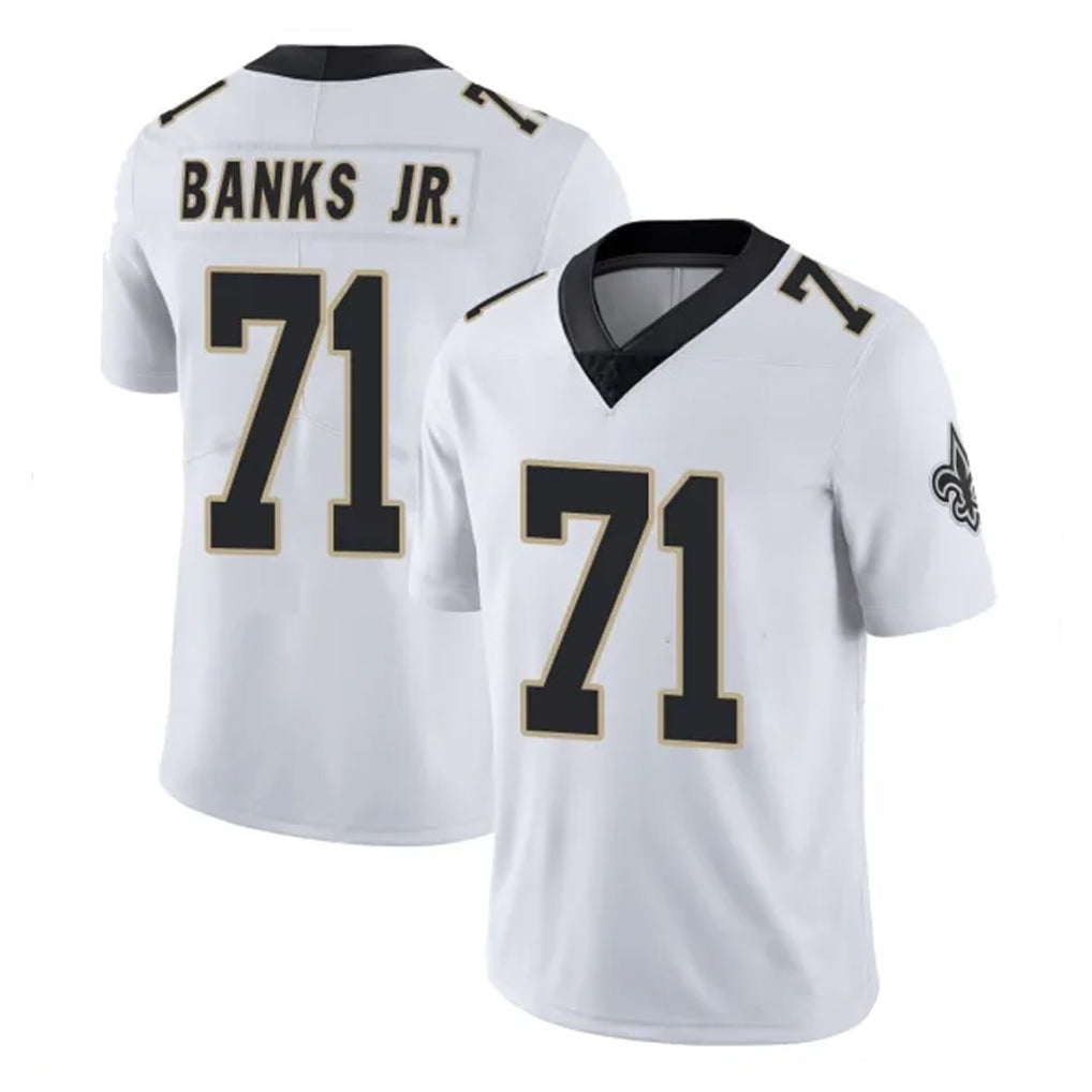 Parkc NO.Saints #71 Kelvin Banks Jr. Player White Limited Vapor Untouchable Home Game Stitched Jerseys