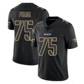 Parkc NO.Saints #75 Taliese Fuaga Player Black Impact Limited Home Game Stitched Jerseys