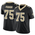 Parkc NO.Saints #75 Taliese Fuaga Player Black Limited Vapor F.U.S.E. Home Game Stitched Jerseys