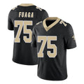 Parkc NO.Saints #75 Taliese Fuaga Player Black Limited Vapor Untouchable Home Game Stitched Jerseys