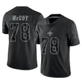Parkc NO.Saints #78 Erik McCoy Player Black Limited Reflective Home Game Stitched Jerseys