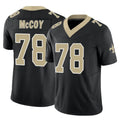 Parkc NO.Saints #78 Erik McCoy Player Black Limited Vapor F.U.S.E. Home Game Stitched Jerseys