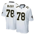 Parkc NO.Saints #78 Erik McCoy Player White Home Game Stitched Jerseys