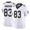 Parkc NO.Saints #83 Juwan Johnson Player White Limited Vapor F.U.S.E. Home Game Stitched Jerseys
