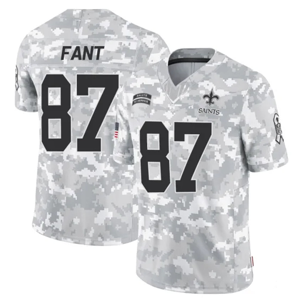 Parkc NO.Saints #87 Noah Fant Player Arctic Camo Salute To Service Limited Game Stitched Jerseys