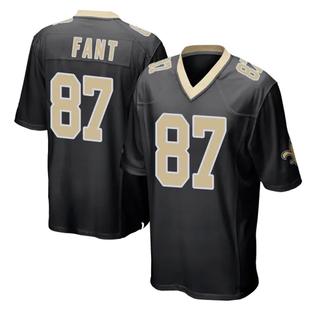 Parkc NO.Saints #87 Noah Fant Player Black Home Game Stitched Jerseys