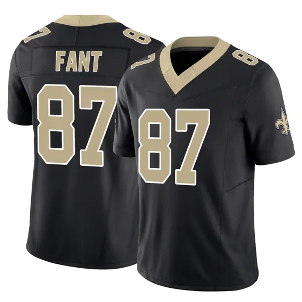 Parkc NO.Saints #87 Noah Fant Player Black Limited Vapor F.U.S.E. Home Game Stitched Jerseys