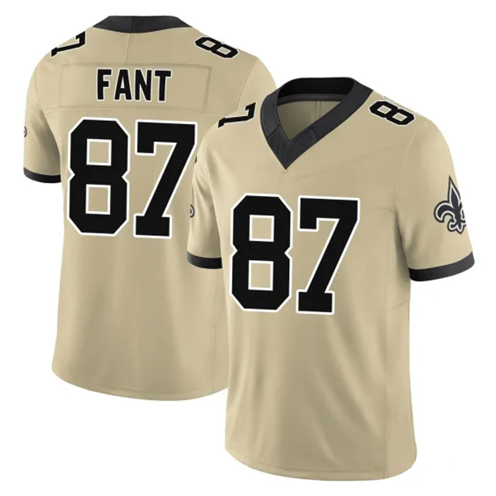 Parkc NO.Saints #87 Noah Fant Player Gold Limited Vapor F.U.S.E. Home Game Stitched Jerseys