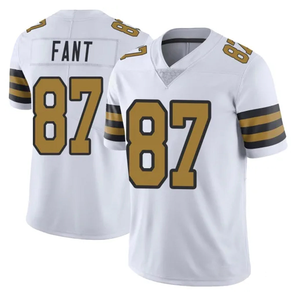 Parkc NO.Saints #87 Noah Fant Player White Limited Color Rush Home Game Stitched Jerseys