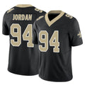 Parkc NO.Saints #94 Cameron Jordan Player Black Limited Vapor F.U.S.E. Home Game Stitched Jerseys