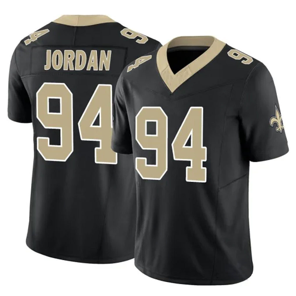 Parkc NO.Saints #94 Cameron Jordan Player Black Limited Vapor F.U.S.E. Home Game Stitched Jerseys