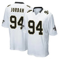 Parkc NO.Saints #94 Cameron Jordan Player White Home Game Stitched Jerseys