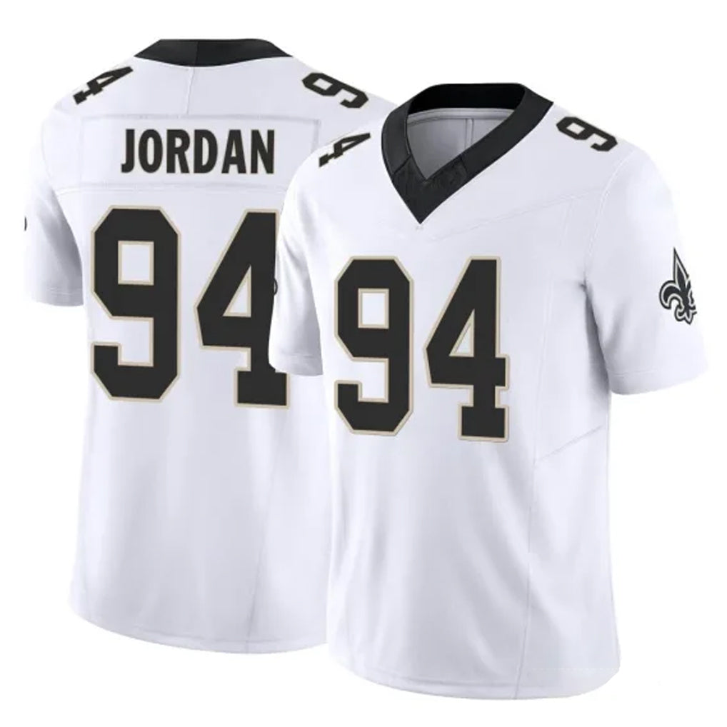 Parkc NO.Saints #94 Cameron Jordan Player White Limited Vapor F.U.S.E. Home Game Stitched Jerseys