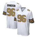 Parkc NO.Saints #96 Carl Granderson Player White Alternate Home Game Stitched Jerseys