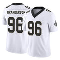 Parkc NO.Saints #96 Carl Granderson Player White Limited Vapor F.U.S.E. Home Game Stitched Jerseys