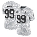 Parkc NO.Saints #99 Chase Young Player Arctic Camo Salute To Service Limited Game Stitched Jerseys