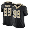 Parkc NO.Saints #99 Chase Young Player Black Limited Vapor F.U.S.E. Home Game Stitched Jerseys