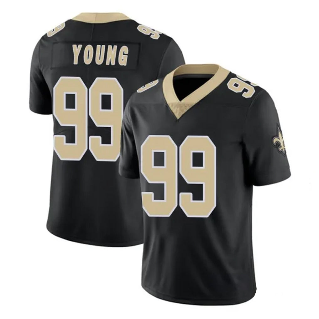 Parkc NO.Saints #99 Chase Young Player Black Limited Vapor Untouchable Home Game Stitched Jerseys