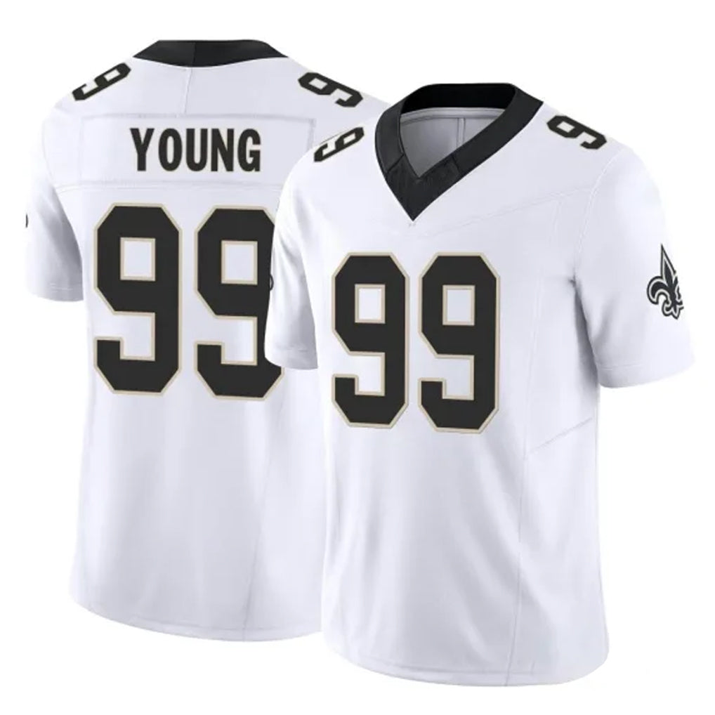 Parkc NO.Saints #99 Chase Young Player White Limited Vapor F.U.S.E. Home Game Stitched Jerseys
